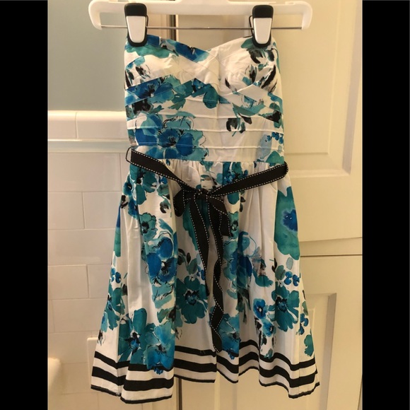 dELiA*s Dresses & Skirts - White dress with blue flowers dELiA*s Dresses & Skirts - White dress with blue flowers